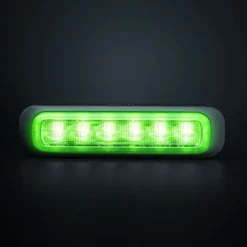 Strands Dark Knight Riktat Blixtljus Green 6 LED