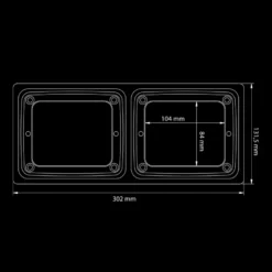 Strands Ize LED Frame Double- Horizontal
