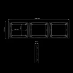 Strands Ize LED Frame 3Xsquare
