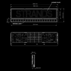 Strands NUUK E-Line Black LED Bar 20