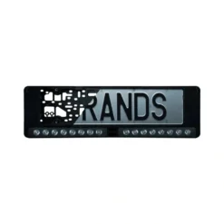 Strands Nuuk E-Line Duo DK/FI/AT, LED bar med nummerskyltshållare, svart
