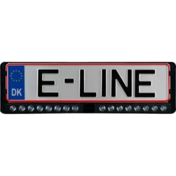 Strands Nuuk E-Line Duo DK/FI/AT, LED bar med nummerskyltshållare, svart