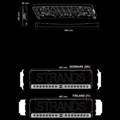 Strands NUUK E-Line Duo Nummerskylts DK LEDramp