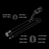 Strands Pro DT-6 till DT-4 kabel, 1600 mm, 150W max