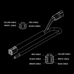 Strands Pro DT-6 till DT-4 kabel, 1600 mm, 150W max