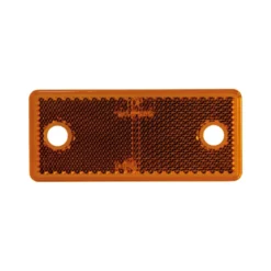 Strands Reflex Orange Rektang. 96X42Mm 4-Pack,Med Hål. E-Märkt.