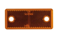 Strands Reflex Orange Rektang. 96X42Mm 4-Pack,Med Hål. E-Märkt.