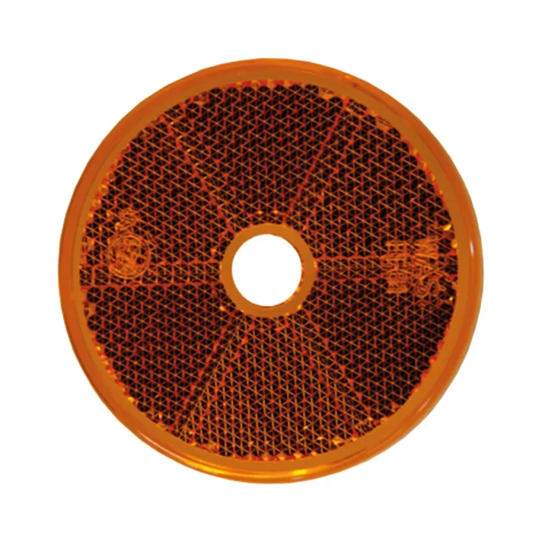Strands Reflex Orange Rund 60Mm M. Hål 4-Pack,E-Märkt.
