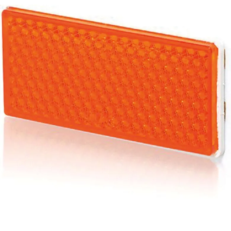 Strands Reflex Orange 105X51Mm Självh. 4-Pack,Med Dubbelhäftande Tejp.