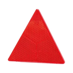 Strands Reflex Trekantig Röd (Släp),135X155Mm. Skruv PÅ Baksidan