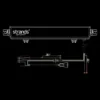Strands Skylord LED-bar 20", vit/amber positionsljus, inbyggt relä