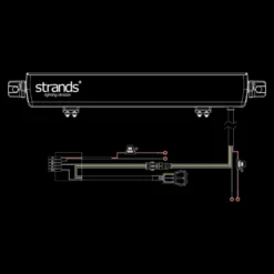 Strands Skylord LED-bar 20", vit/amber positionsljus, inbyggt relä