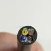 Strömkabel LED-lampor 4x1mm Svart