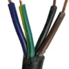 Strömkabel LED-lampor 4x0,50mm svart