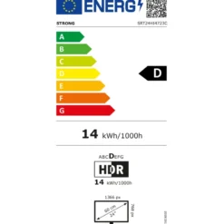 Strong SRT24HI4723C, 24-tums HD LED-TV med Google TV