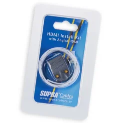 Supra HDMI Install Kit MET-B / BRAID, vinklad kåpa och kabelstrumpa