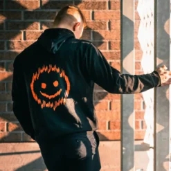 Svart GAS-hoodie med Shaky, extra large