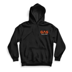 Svart GAS-hoodie med Shaky, extra large