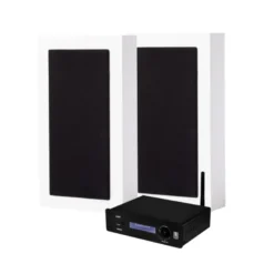 System One A50BT & DLS Flatbox Midi stereopaket, vit