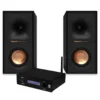 System One A50BT & Klipsch R-40M stereopaket, svart
