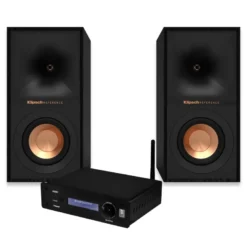 System One A50BT & Klipsch R-40M stereopaket, svart