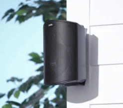 System One SC4B högtalarväxel & 2 par Polk Audio Atrium 4 Svarta Utomhushögtalare