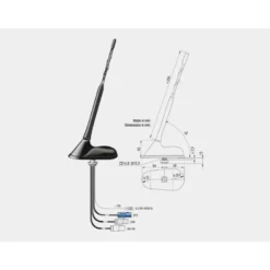 Takantenn AM/FM DAB+ GNSS aktiv