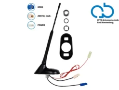 Takantenn AM/FM DAB+ GNSS aktiv