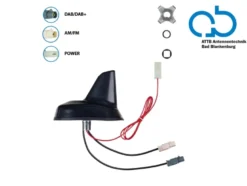 Takantenn AM/FM DAB+ Shark 12V extern