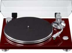 Teac TN-3B skivspelare med RIAA & USB ut, körsbär