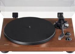 Teac TN-280BT-A3, skivspelare med AT-3600L-pickup, BT & RIAA-steg, valnöt