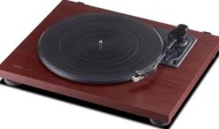 Teac TN-180BT-A3, skivspelare med BT & RIAA-steg, körsbär