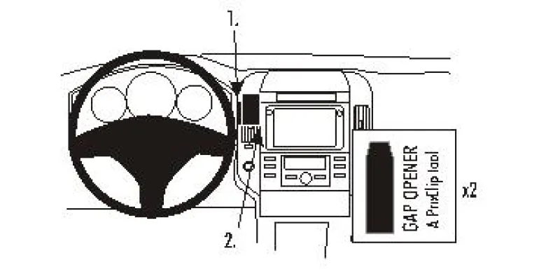Toyota Corolla Verso 04-09, Centrerad