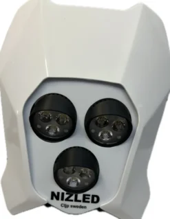 Trippelljus kallvit 105w Triumph 2024-, vit dekal, 3xE306k NIZLED