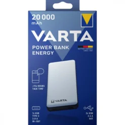 Varta Powerbank 20.000 mAh, USB-A- & USB-C- utgång