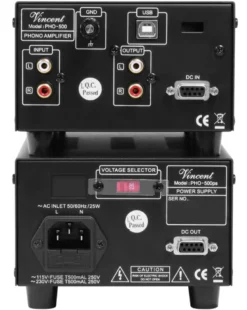 Vincent PHO-500 RIAA-steg med USB, svart