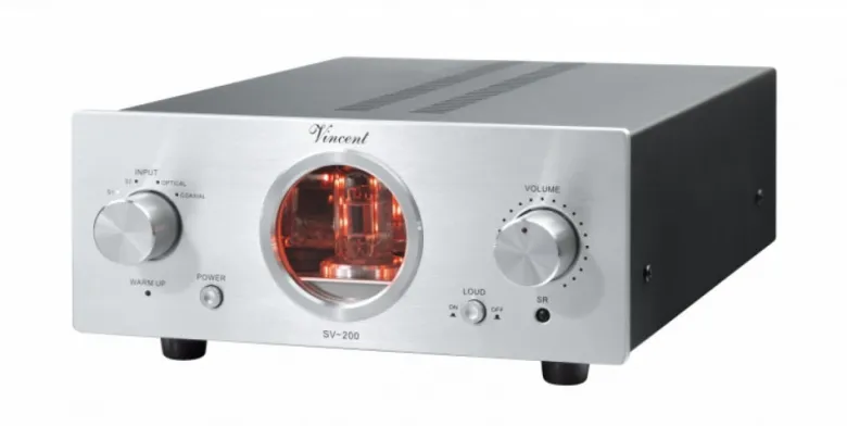 Vincent SV-200 förstärkare med rör, silver
