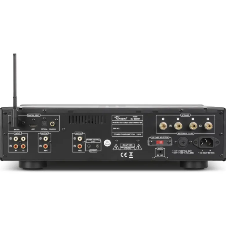 Vincent SV-500MK stereoförstärkare med HDMI och Bluetooth, silver