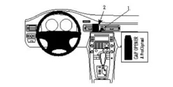 Volvo S80/V70/CX70 08-11, Center, Träpanel