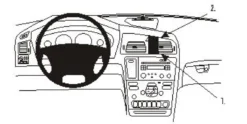 Volvo V70 00-08, Center, Höger