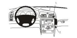 Volvo V70 05-08, Vinklad Hög, Träpanel