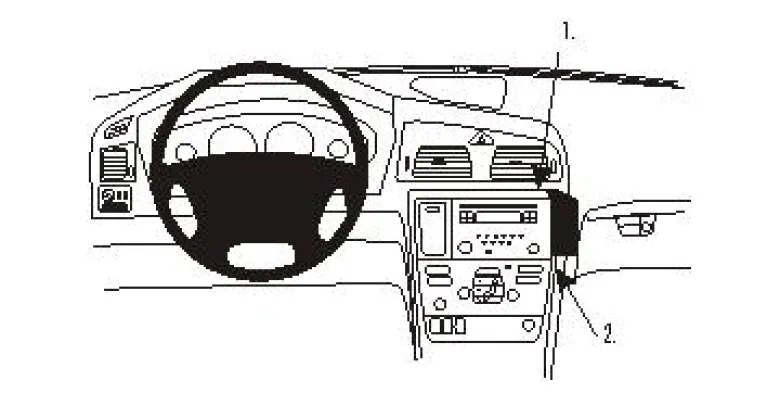 Volvo V70 05-08, Vinklad Hög, Träpanel