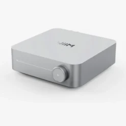WiiM Amp & DLS Flatbox D-One 2.0 stereopaket, svart/vit