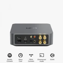 Wiim Amp Pro & svarta utomhushögtalare från Sonos och Sonance, par