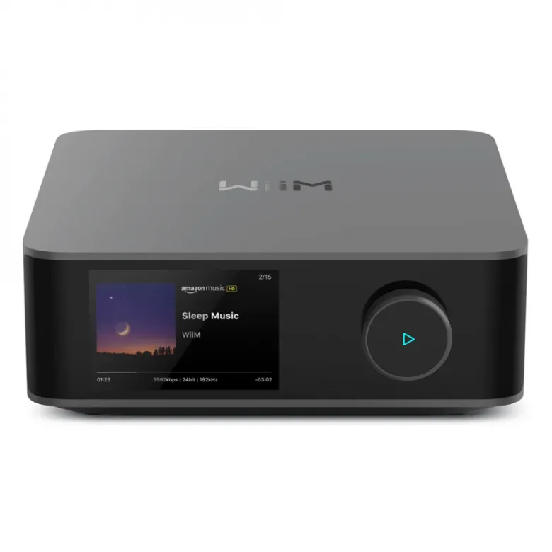 Wiim Amp Ultra streamingförstärkare med HDMI ARC & Chromecast, mörkgrå