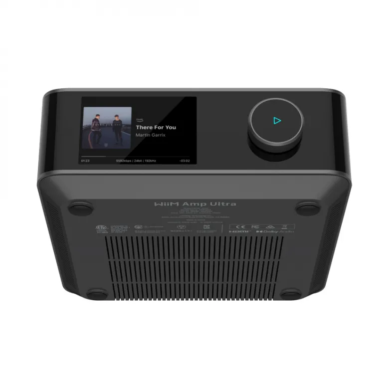 Wiim Amp Ultra streamingförstärkare med HDMI ARC & Chromecast, mörkgrå