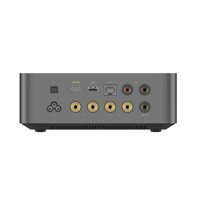 Wiim Amp Ultra streamingförstärkare med HDMI ARC & Chromecast, mörkgrå