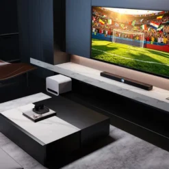 WiiM Bar smart soundbar med skärm, mattsvart