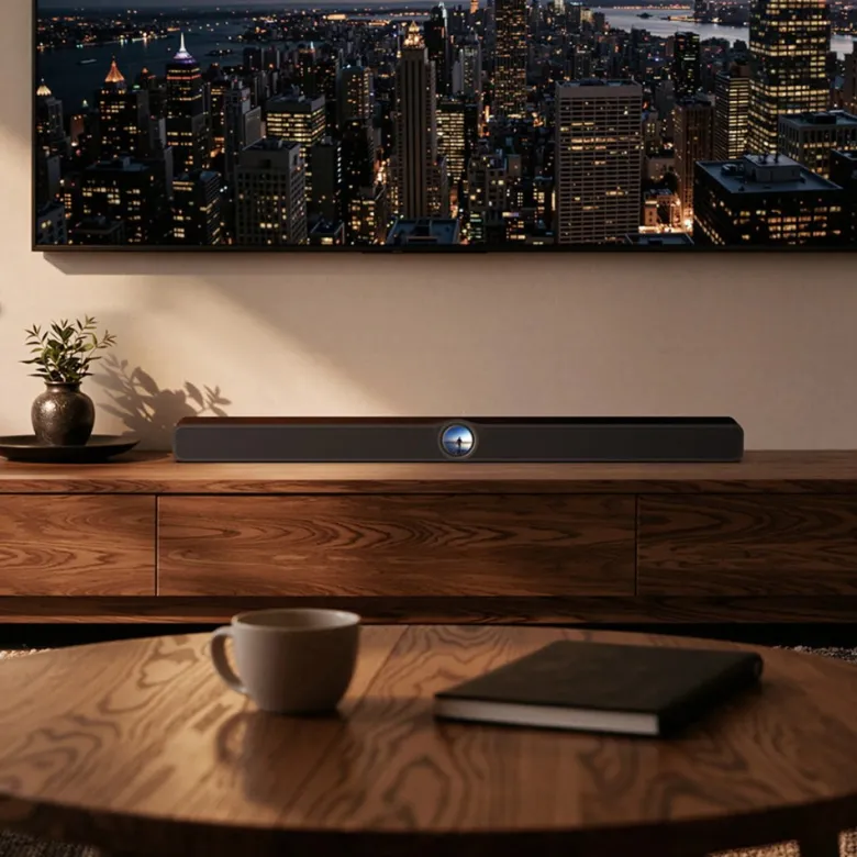 WiiM Bar smart soundbar med skärm, mattsvart