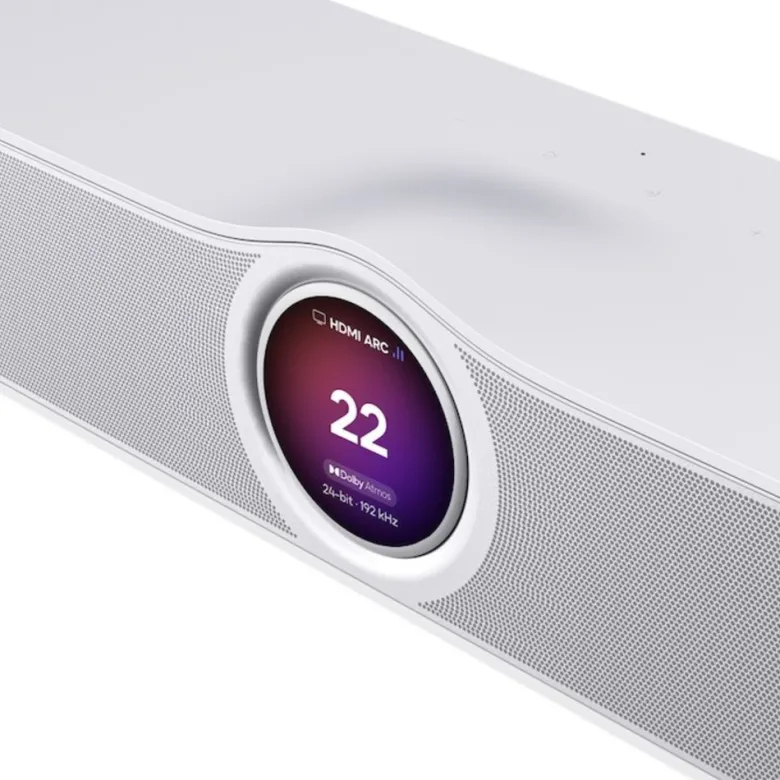 WiiM Bar smart soundbar med skärm, mattvit